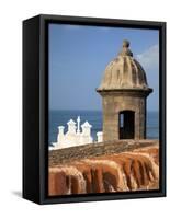 Lookout Tower at Fort San Cristobal, Old San Juan, Puerto Rico, Caribbean-Dennis Flaherty-Framed Stretched Canvas