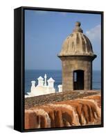 Lookout Tower at Fort San Cristobal, Old San Juan, Puerto Rico, Caribbean-Dennis Flaherty-Framed Stretched Canvas