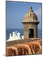 Lookout Tower at Fort San Cristobal, Old San Juan, Puerto Rico, Caribbean-Dennis Flaherty-Mounted Photographic Print