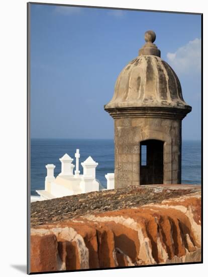 Lookout Tower at Fort San Cristobal, Old San Juan, Puerto Rico, Caribbean-Dennis Flaherty-Mounted Photographic Print