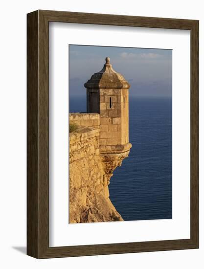 Lookout Tower of Santa Barbara Castel Overlooking the Bay of Alicante, Costa Brava, Alicante-Cahir Davitt-Framed Photographic Print