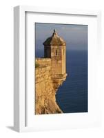 Lookout Tower of Santa Barbara Castel Overlooking the Bay of Alicante, Costa Brava, Alicante-Cahir Davitt-Framed Photographic Print