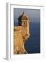 Lookout Tower of Santa Barbara Castel Overlooking the Bay of Alicante, Costa Brava, Alicante-Cahir Davitt-Framed Photographic Print