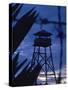 Lookout Tower Outside a Fortified Village During Vietnam War-Larry Burrows-Stretched Canvas