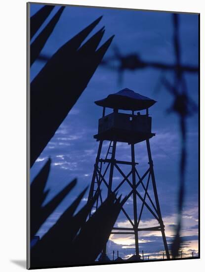 Lookout Tower Outside a Fortified Village During Vietnam War-Larry Burrows-Mounted Photographic Print