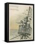 Lookouts Sighting Land in the New World-Andrew Melrose-Framed Stretched Canvas