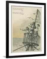 Lookouts Sighting Land in the New World-Andrew Melrose-Framed Giclee Print