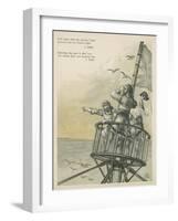 Lookouts Sighting Land in the New World-Andrew Melrose-Framed Giclee Print