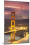 Loom - Misty Foggy Golden Gate Nights at San Francisco-Vincent James-Mounted Photographic Print