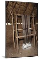 Loom with chalk loom weights, Butser Iron Age Farm, c20th century-CM Dixon-Mounted Giclee Print