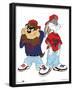 Looney Tunes Bugs Bunny and Tazmanian Devil Kris Kross-null-Framed Poster