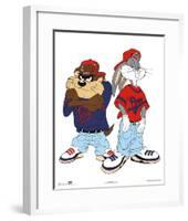 Looney Tunes Bugs Bunny and Tazmanian Devil Kris Kross-null-Framed Poster