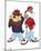 Looney Tunes Bugs Bunny and Tazmanian Devil Kris Kross-null-Mounted Poster