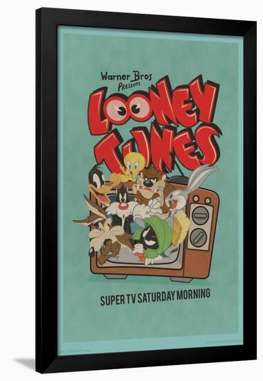 Looney Tunes - Group - Super TV Saturday Morning-Trends International-Framed Poster