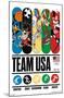 Looney Tunes x Team USA - Bars-Trends International-Mounted Poster