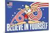 Looney Tunes x Team USA - Believe In Yourself-Trends International-Mounted Poster