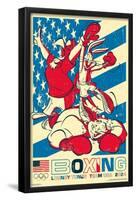 Looney Tunes x Team USA - Boxing-Trends International-Framed Poster