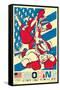 Looney Tunes x Team USA - Boxing-Trends International-Framed Stretched Canvas