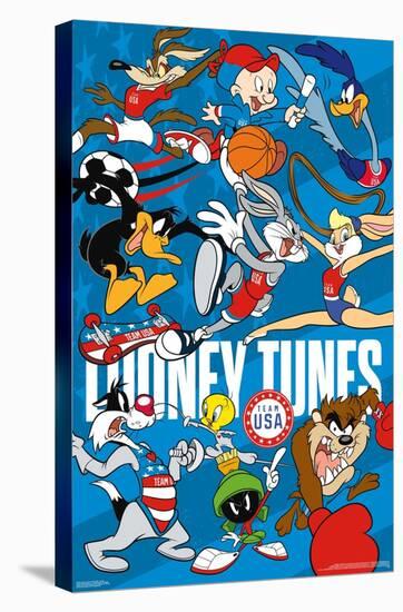 Looney Tunes x Team USA - Group-Trends International-Stretched Canvas