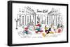 Looney Tunes x Team USA - Illustrated Race-Trends International-Framed Poster