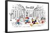 Looney Tunes x Team USA - Illustrated Race-Trends International-Framed Poster