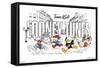 Looney Tunes x Team USA - Illustrated Race-Trends International-Framed Stretched Canvas