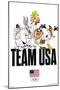 Looney Tunes x Team USA - Portrait-Trends International-Mounted Poster