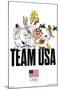 Looney Tunes x Team USA - Portrait-Trends International-Mounted Poster