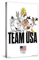 Looney Tunes x Team USA - Portrait-Trends International-Stretched Canvas