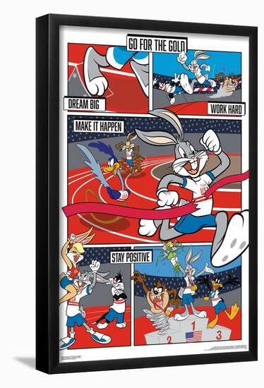 Looney Tunes x Team USA - Track and Field-Trends International-Framed Poster