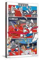 Looney Tunes x Team USA - Track and Field-Trends International-Stretched Canvas