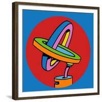 Loop Duo Circle-Howie Green-Framed Giclee Print