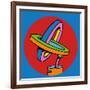 Loop Duo Circle-Howie Green-Framed Giclee Print