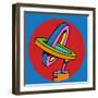 Loop Duo Circle-Howie Green-Framed Giclee Print