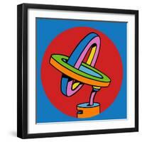 Loop Duo Circle-Howie Green-Framed Giclee Print