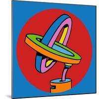 Loop Duo Circle-Howie Green-Mounted Giclee Print