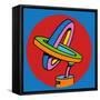 Loop Duo Circle-Howie Green-Framed Stretched Canvas