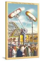 Loop-O-Plane Ride, Coney Island, New York City-null-Stretched Canvas