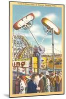 Loop-O-Plane Ride, Coney Island, New York City-null-Mounted Art Print