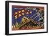 Looping Space Tank-null-Framed Premium Giclee Print