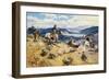 Loops and Swift Horses Are Surer Than Lead-Charles Marion Russell-Framed Art Print