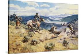 Loops and Swift Horses are Surer than Lead-Charles Marion Russell-Stretched Canvas