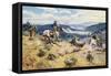 Loops and Swift Horses are Surer than Lead-Charles Marion Russell-Framed Stretched Canvas