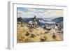 Loops and Swift Horses are Surer than Lead-Charles Marion Russell-Framed Art Print