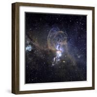 Loops of NGC 3576-Stocktrek Images-Framed Photographic Print