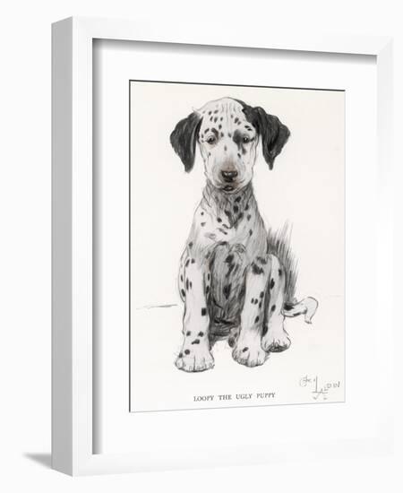 Loopy the Ugly Puppy-Cecil Aldin-Framed Photographic Print