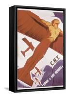 Loor for Heroes, Republican Spanish Civil War Poster-Arturo Ballester-Framed Stretched Canvas