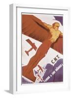 Loor for Heroes, Republican Spanish Civil War Poster-Arturo Ballester-Framed Art Print