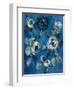 Loose Flowers on Blue I-Silvia Vassileva-Framed Art Print