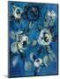 Loose Flowers on Blue I-Silvia Vassileva-Mounted Art Print